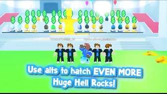 ????∞ (FASTEST WAY) I Found How to Hatch *INFINITE* HUGE HELL ROCKS in Pet Simulator X!