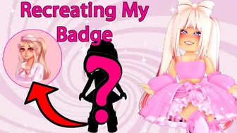 Recreating My Badge As A Royale High Avatar Roblox Royale High Dress Up Challenge