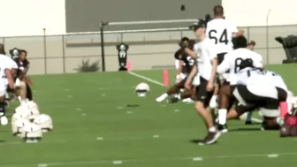 Raiders first practice, early stretching - July 21, 2022