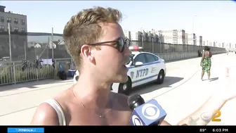 Shark sighting forces beachgoers out of water at Rockaway Beach