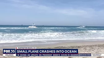 Crash landing: Plane lands in ocean in California, near Huntington Beach