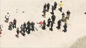 Watch: Beachgoers capture small plane crash in ocean at Huntington Beach