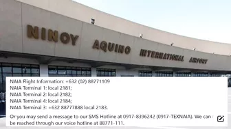 TRAVEL UPDATE; MANILA INTL AIRPORT ANNOUNCEMENT MORE FLIGHTS ARE DIVERTED