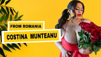 Costina Munteanu,, Biography, A Curvy Plus Size Top Fashion Model, Romanian model