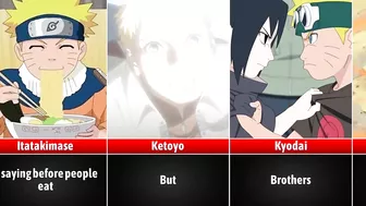 Learn Japanese with Naruto Uzumaki (Voices Included) I Anime Senpai Comparisons