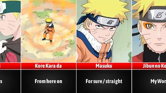 Learn Japanese with Naruto Uzumaki (Voices Included) I Anime Senpai Comparisons