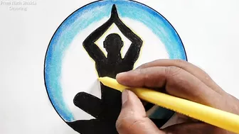 My Yoga Schedule Will Be Painting || My Yoga Schedule Will Be Drawing || Yoga For Fitness Drawing