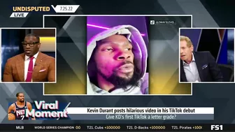 UNDISPUTED - Skip & Shannon react to Kevin Durant's first TikTok video