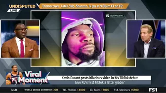 UNDISPUTED - Skip & Shannon react to Kevin Durant's first TikTok video