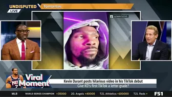 UNDISPUTED - Skip & Shannon react to Kevin Durant's first TikTok video