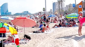 Barcelona beach walk, beach Barceloneta/ walking Spain best beaches