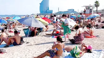 Barcelona beach walk, beach Barceloneta/ walking Spain best beaches