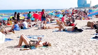 Barcelona beach walk, beach Barceloneta/ walking Spain best beaches