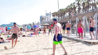 Barcelona beach walk, beach Barceloneta/ walking Spain best beaches