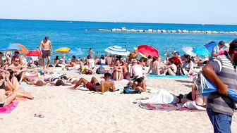 Barcelona beach walk, beach Barceloneta/ walking Spain best beaches