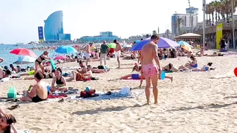 Barcelona beach walk, beach Barceloneta/ walking Spain best beaches