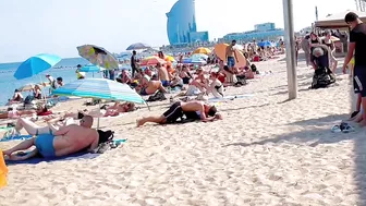 Barcelona beach walk, beach Barceloneta/ walking Spain best beaches