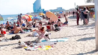 Barcelona beach walk, beach Barceloneta/ walking Spain best beaches