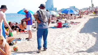 Barcelona beach walk, beach Barceloneta/ walking Spain best beaches