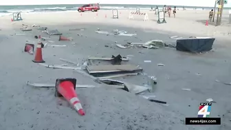 Car crashes through crowded Florida beach, injures multiple people