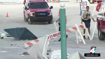 Car crashes through crowded Florida beach, injures multiple people