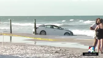 Car crashes through crowded Florida beach, injures multiple people