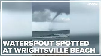 Waterspout spotted at Wrightsville Beach