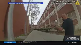 New body cam video released by Cal State Long Beach school PD in racial profiling case involving pro