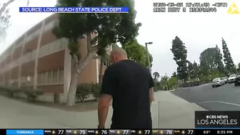 New body cam video released by Cal State Long Beach school PD in racial profiling case involving pro