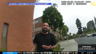 New body cam video released by Cal State Long Beach school PD in racial profiling case involving pro