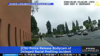 New body cam video released by Cal State Long Beach school PD in racial profiling case involving pro