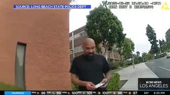 New body cam video released by Cal State Long Beach school PD in racial profiling case involving pro