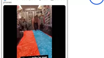 Twerking girls host wild pool party on NYC subway | Viral Video