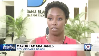 Violent confrontation between a Dania Beach employee and a beachgoer is caught on camera