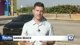 Violent confrontation between a Dania Beach employee and a beachgoer is caught on camera