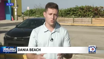 Violent confrontation between a Dania Beach employee and a beachgoer is caught on camera