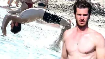 Andrew Garfield Pulls Out Spider-Man-Style STUNTS on the Beach