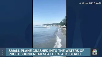 Watch: Small Plane Crashes Into Waters Off Seattle Beach