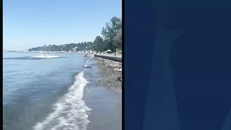 Watch: Small Plane Crashes Into Waters Off Seattle Beach