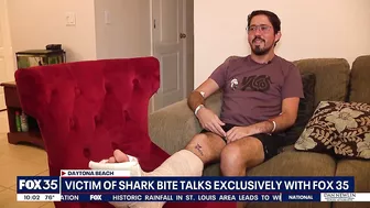 Man bit by shark at Florida beach tells his story - 'It is like a knife'