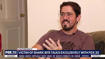 Man bit by shark at Florida beach tells his story - 'It is like a knife'