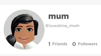 My mom made a roblox account ????????