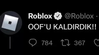 ROBLOX OOF SESİNİ KALDIRIYOR... ????