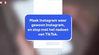 Veel mensen boos op Instagram: 'Begint te veel op TikTok te lijken'