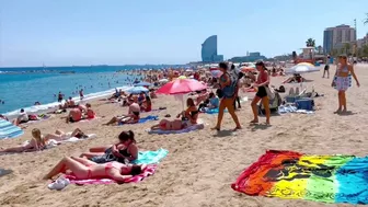 Beach Barceloneta, Barcelona beach walk/ walking Spain best beaches