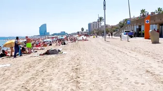 Beach Barceloneta, Barcelona beach walk/ walking Spain best beaches