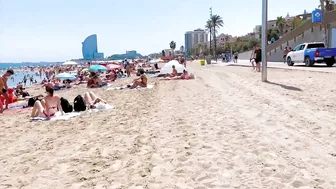 Beach Barceloneta, Barcelona beach walk/ walking Spain best beaches