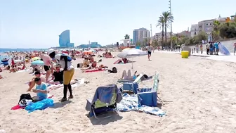 Beach Barceloneta, Barcelona beach walk/ walking Spain best beaches