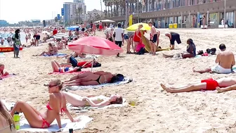 Beach Barceloneta, Barcelona beach walk/ walking Spain best beaches