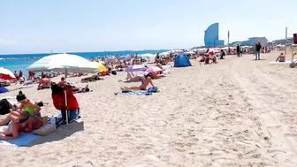 Beach Barceloneta, Barcelona beach walk/ walking Spain best beaches